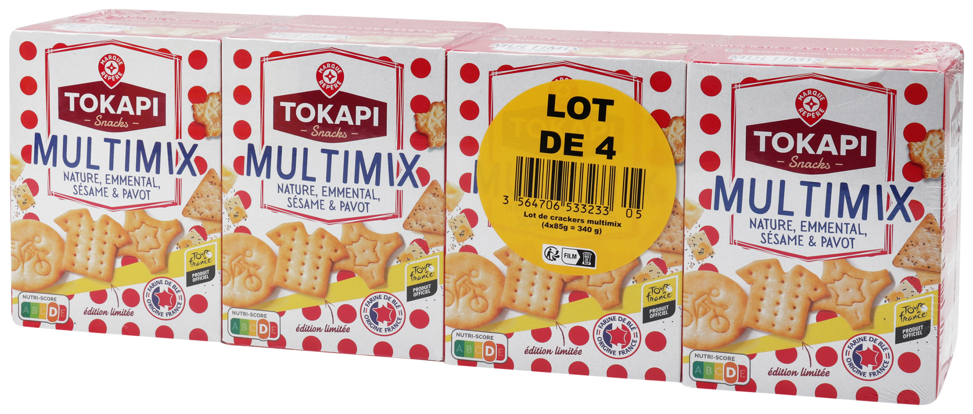 Assortiment de crackers Lot de 4 