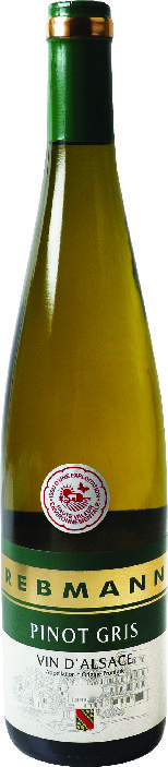 A.O.P(1) VIN D’ALSACE PINOT GRIS(2) REBMANN