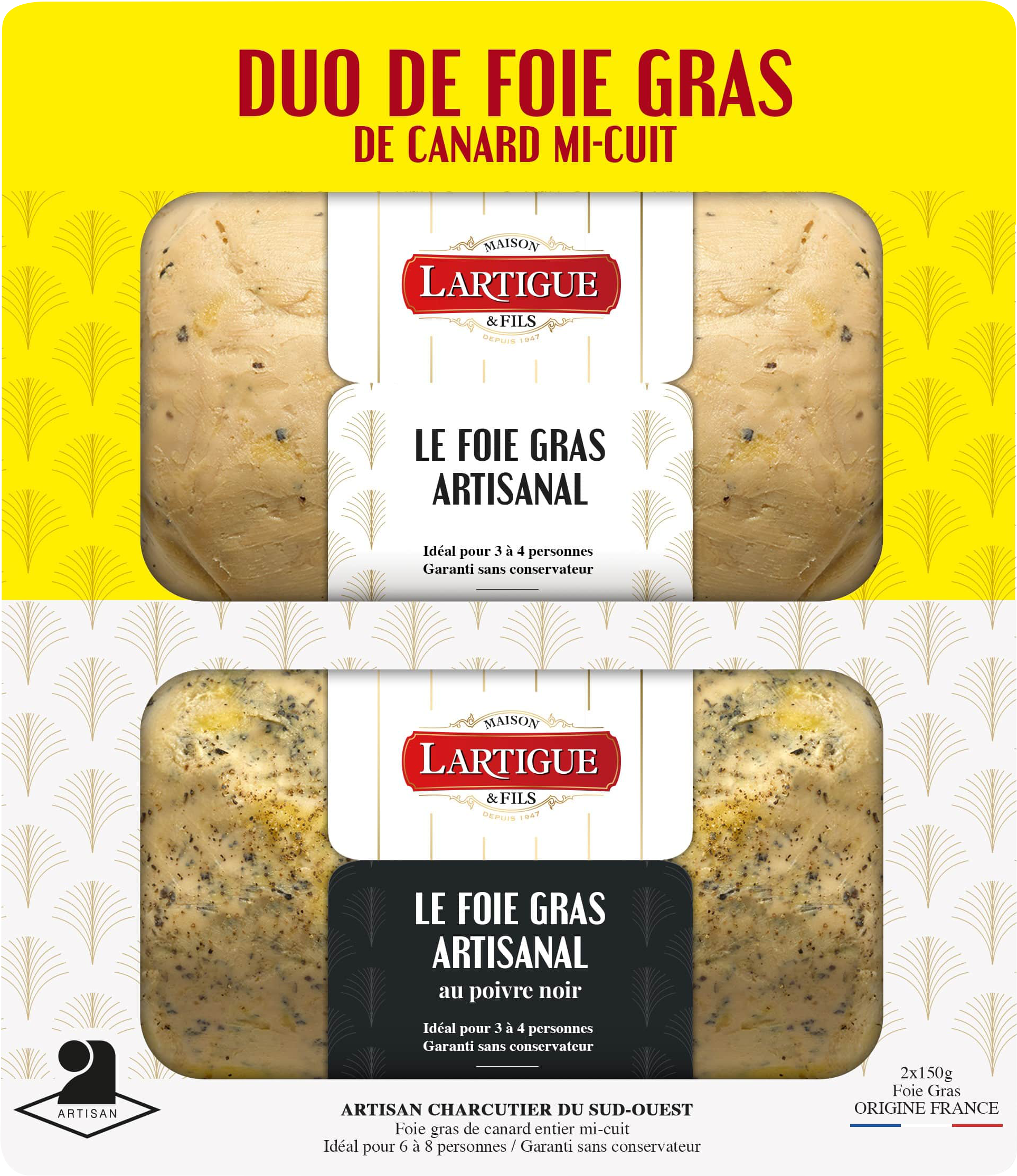 DUO DE FOIE GRAS DE CANARD