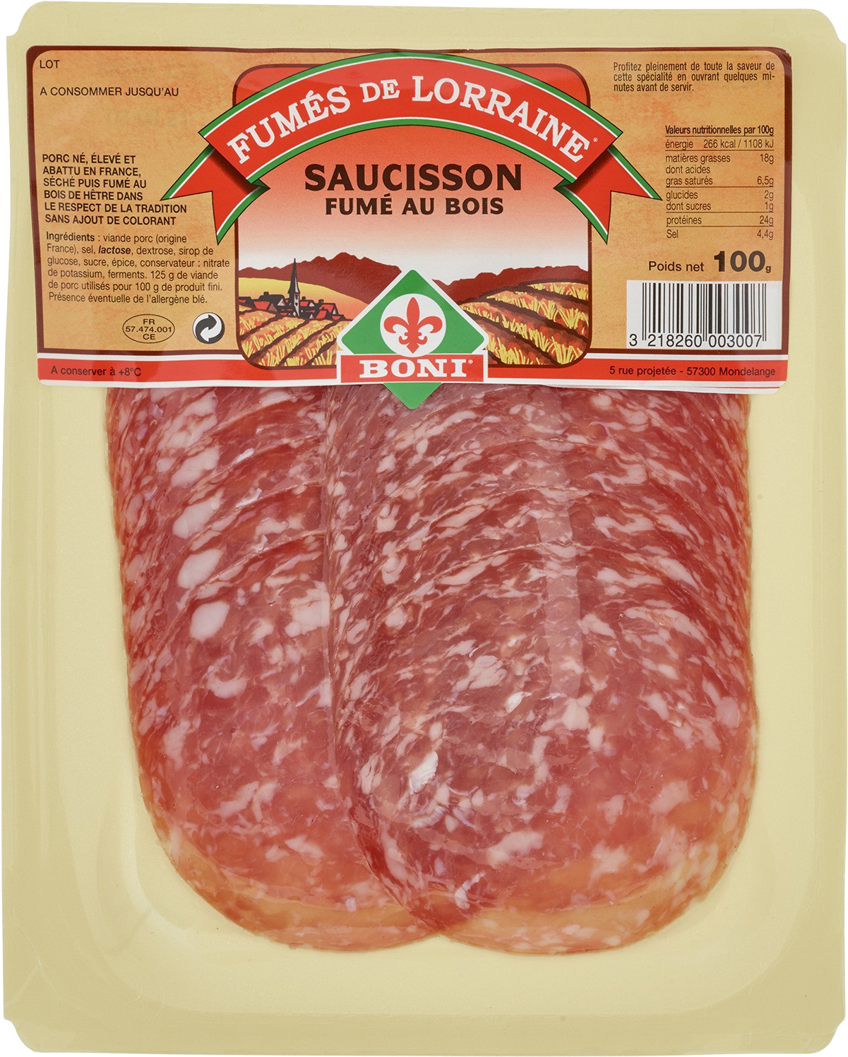 SAUCISSON FUMÉ AU BOIS