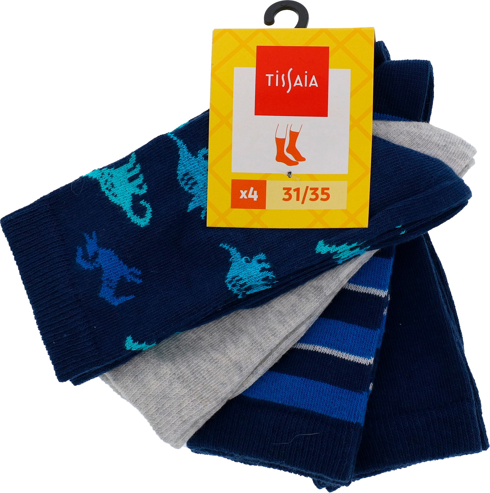 LOT DE 4 PAIRES DE CHAUSSETTES FANTAISIE ENFANT OU BÉBÉ