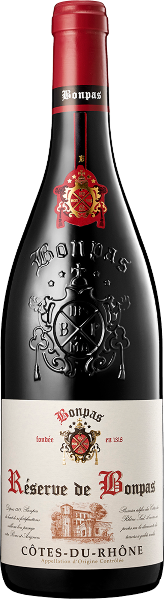 AOP Côtes du Rhône ROUGE  - RÉSERVE DE BONPAS 2023