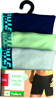 LOT DE 3 BOXERS HOMME