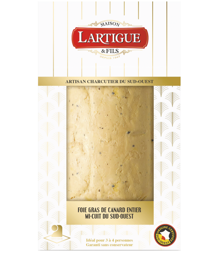 FOIE GRAS DE CANARD ENTIER MI-CUIT DU SUD-OUEST