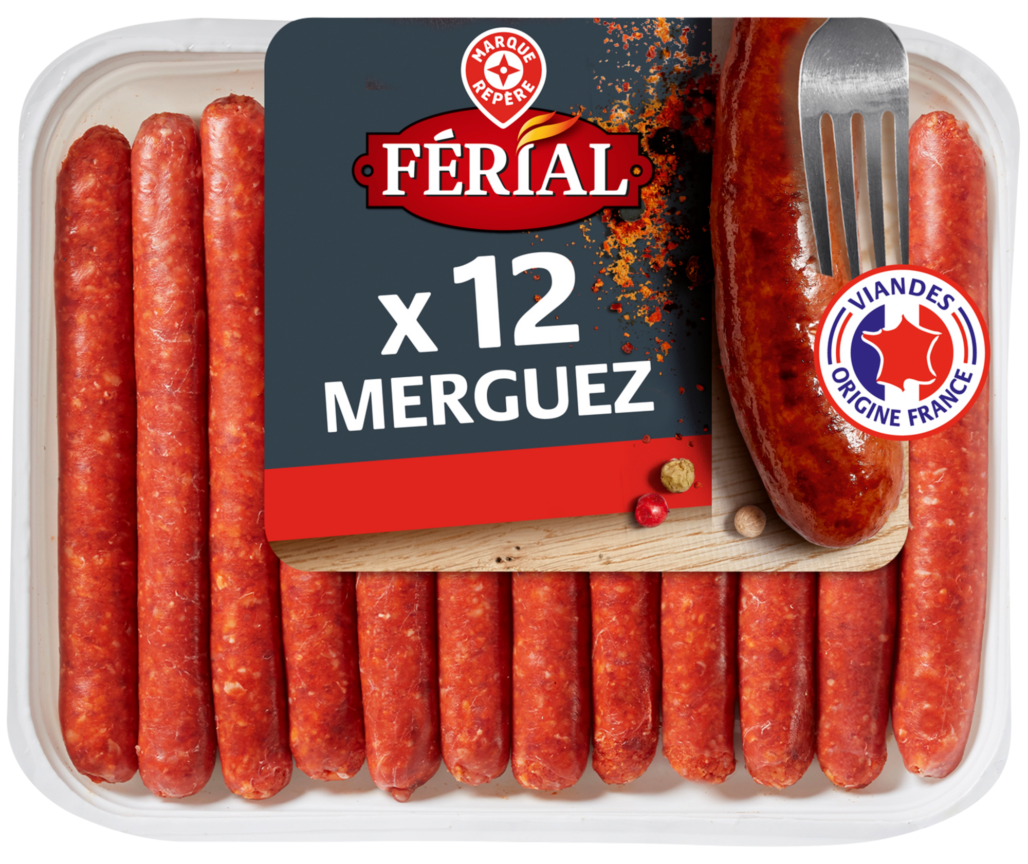 12 MERGUEZ VÉRITABLES