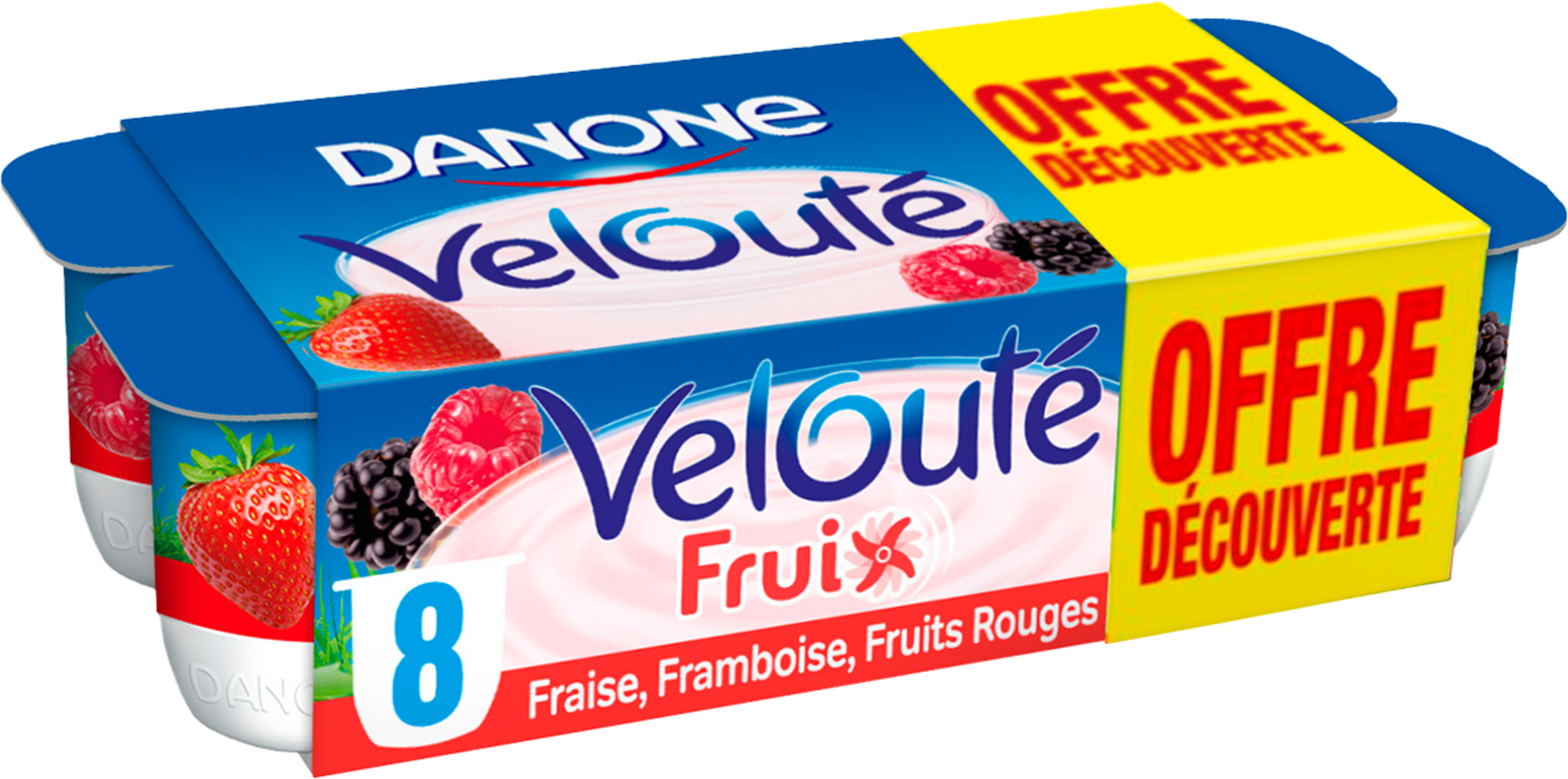 Velouté Fruix Fraise, Framboise, Fruits rouges Offre Découverte