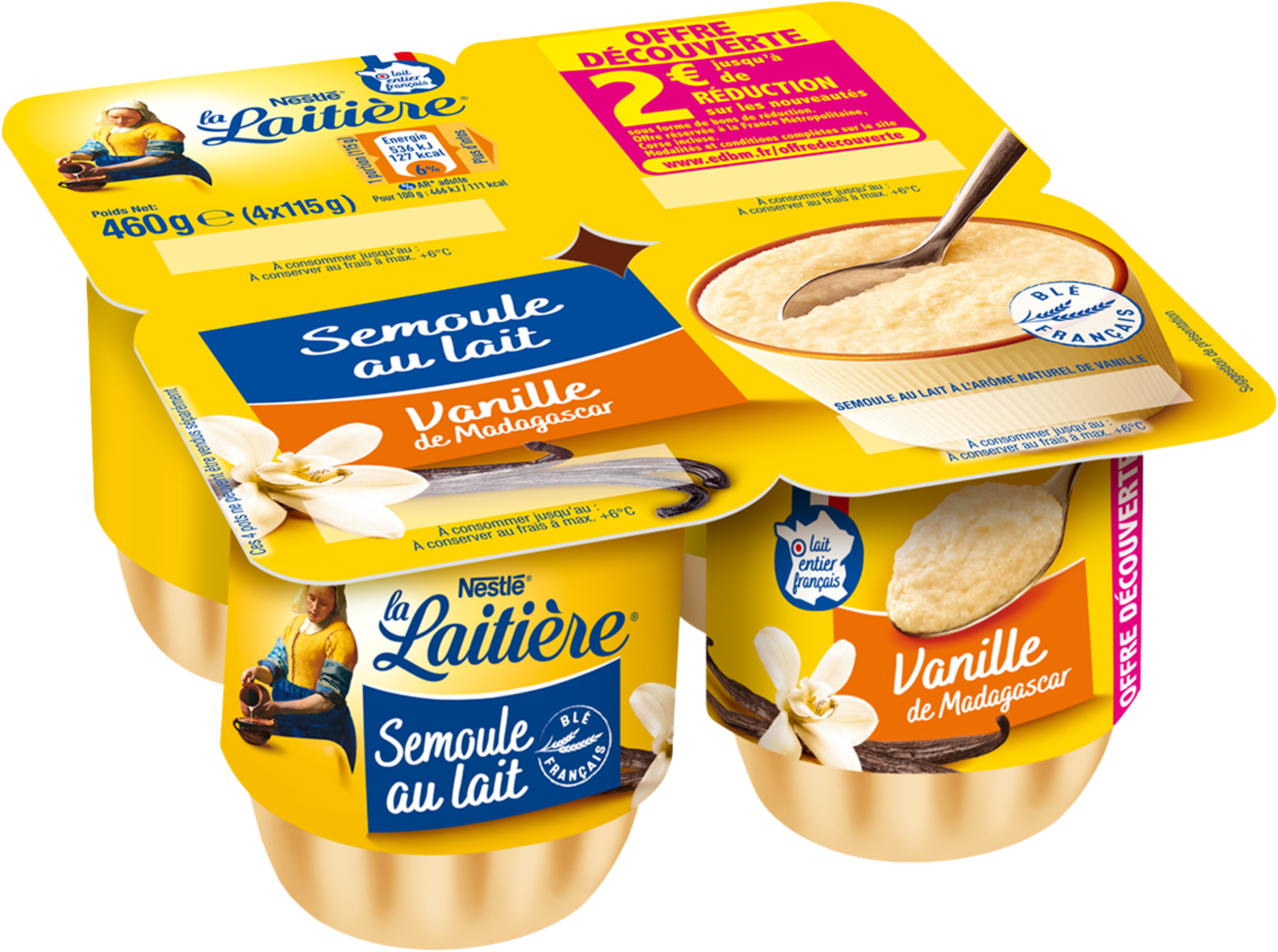 Semoule au Lait Vanille de Madagascar Offre Découverte