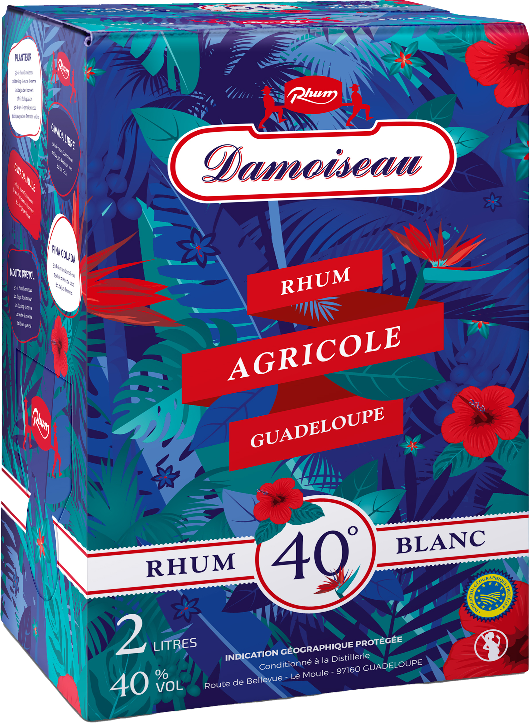RHUM BLANC AGRICOLE DE LA GUADELOUPE