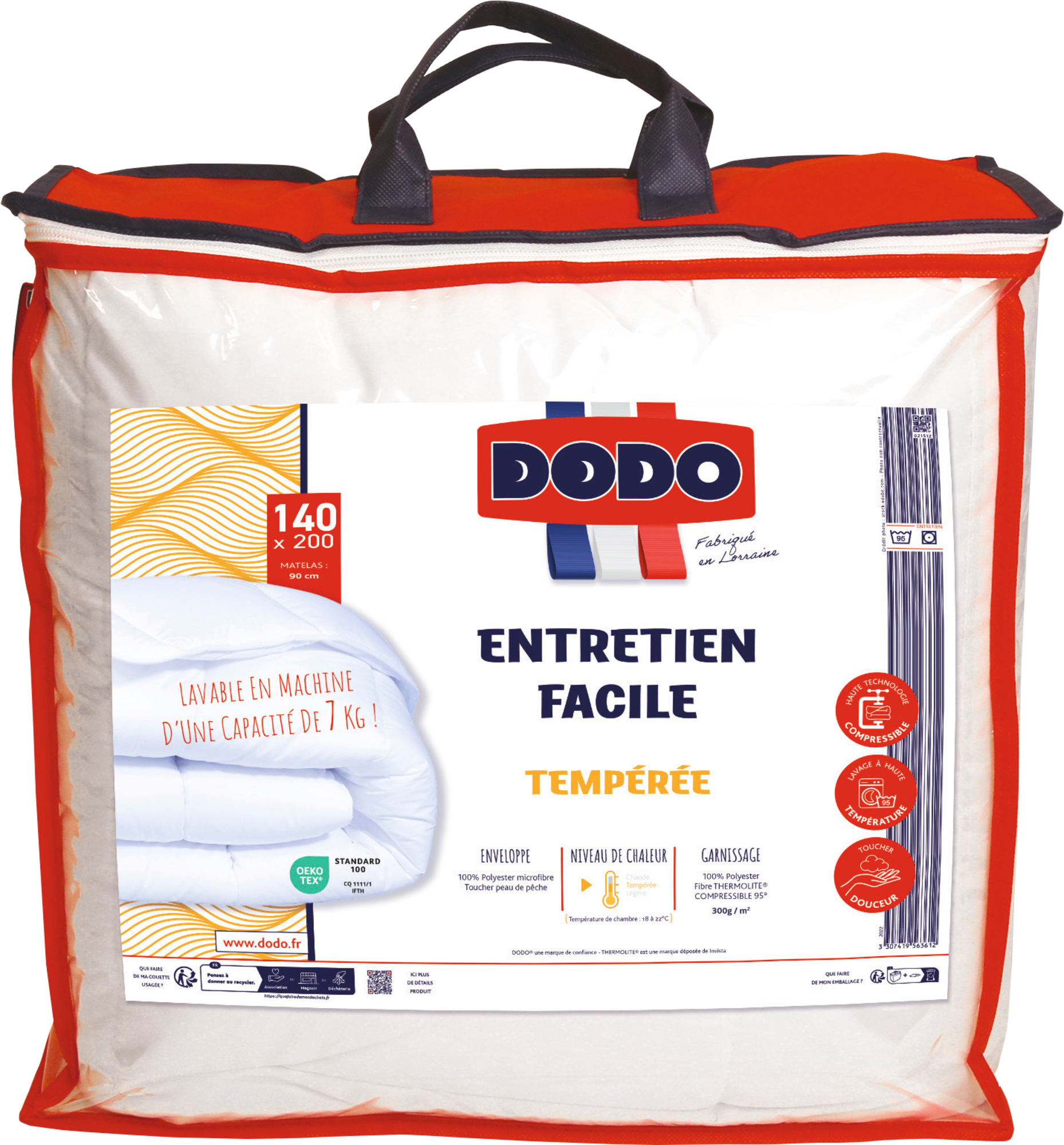 COUETTE ENTRETIEN FACILE 140X200 CM