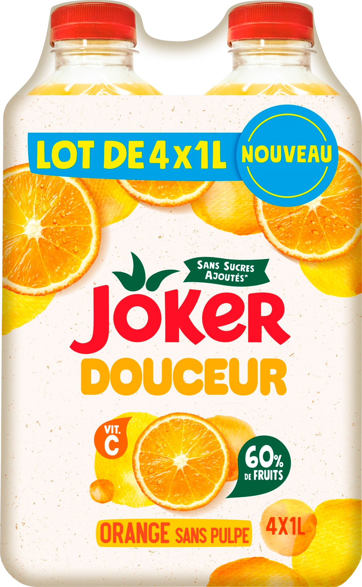 JUS D'ORANGE SANS PULPE SANS SUCRES AJOUTÉS