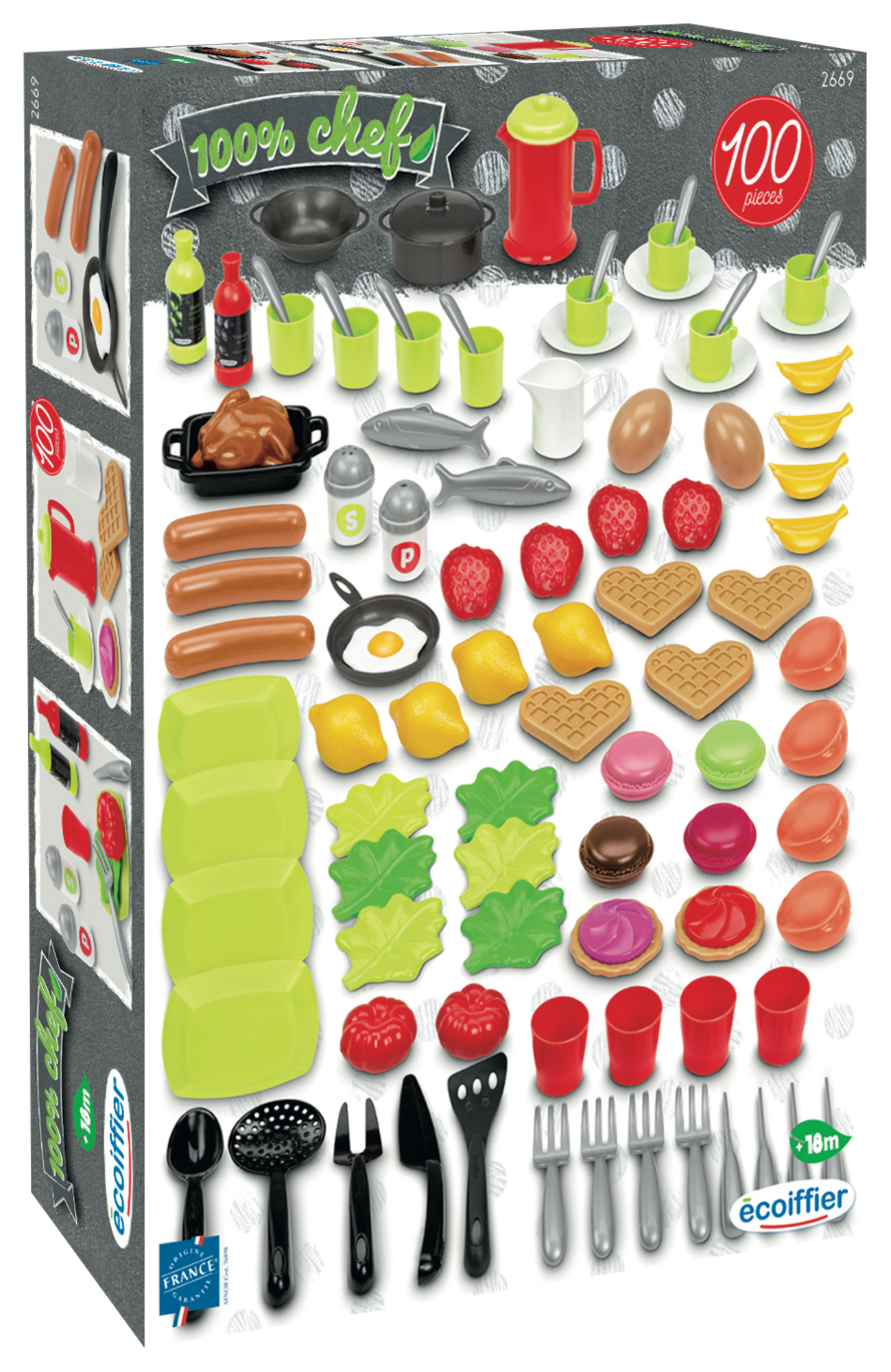 1. DINETTE 100 PIÈCES
2. Chariot + caisse enregistreuse