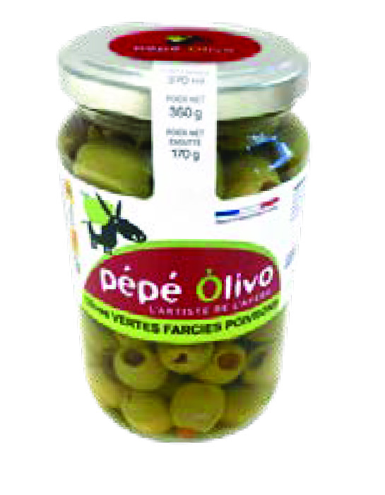 OLIVES FARCIES AUX POIVRONS