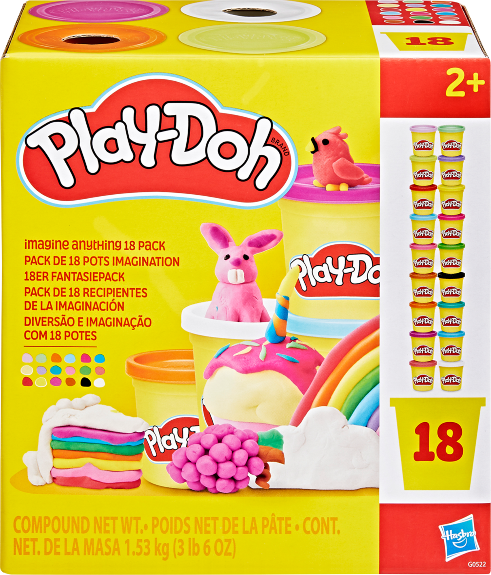 18 POTS DE PÂTE à MODELER