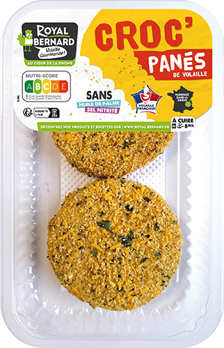CROC' PANÉS DE VOLAILLE SAVEUR COCO CURRY OU SAVEUR BOLOGNAISE