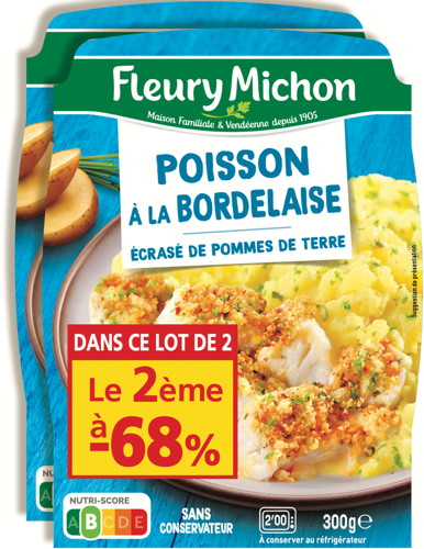 POISSON À LA BORDELAISE ET ÉCRASÉ DE POMMES DE TERRE