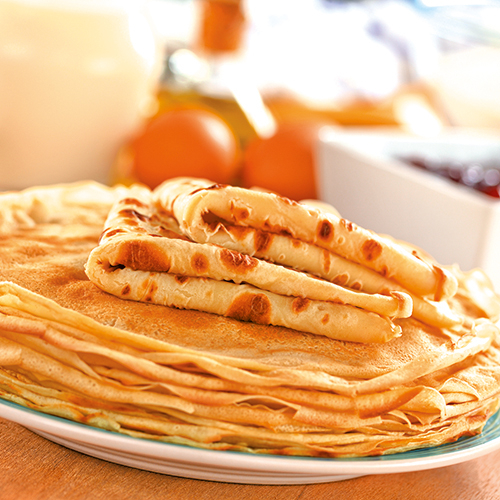 CRÊPES DE FROMENT FAITES À LA MAIN