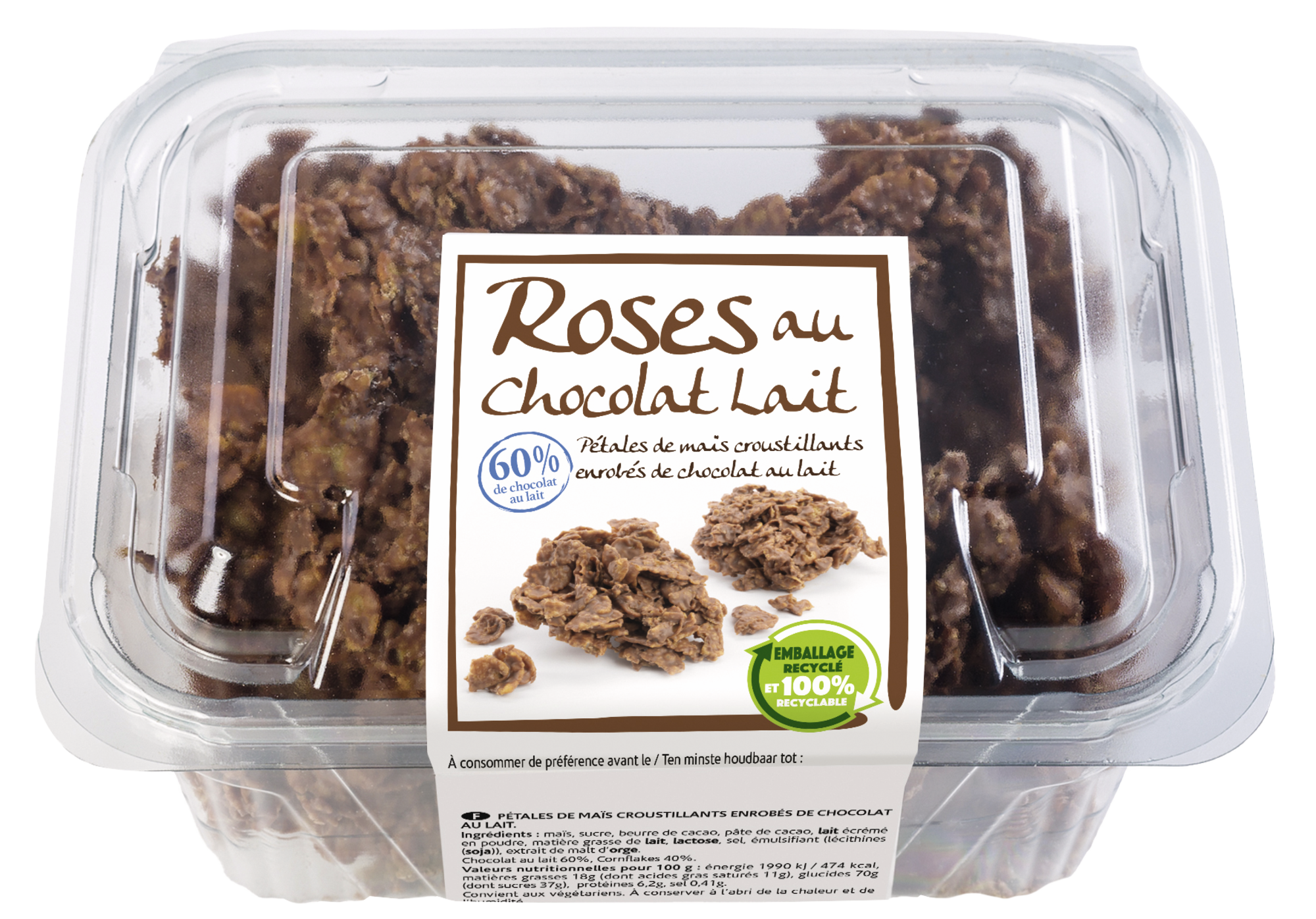 Roses au chocolat au lait