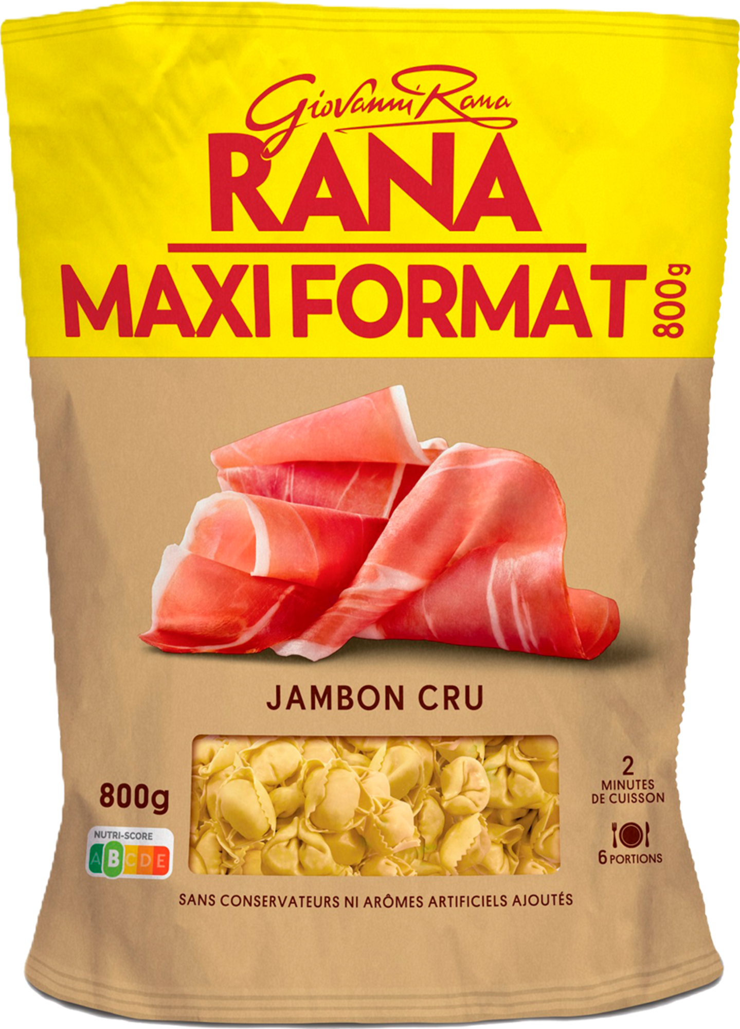 Pâtes fraîches jambon cru MAXI FORMAT