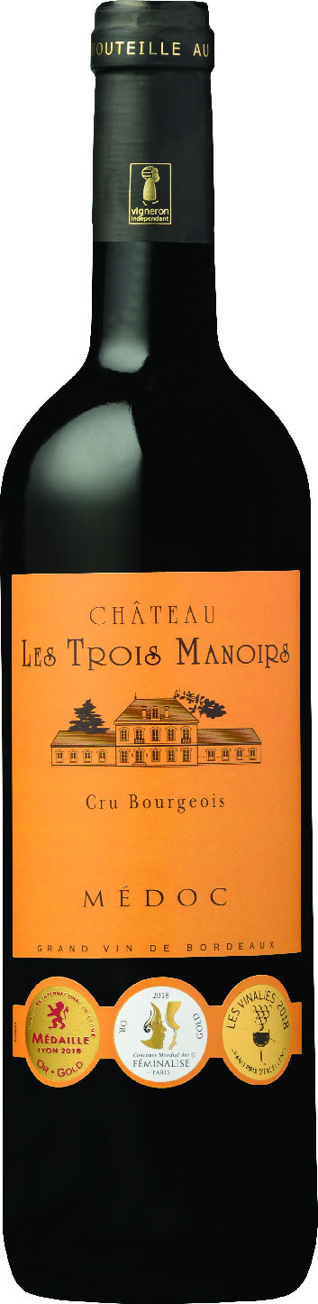 A.O.P(1) MÉDOC CHÂTEAU LES TROIS MANOIRS