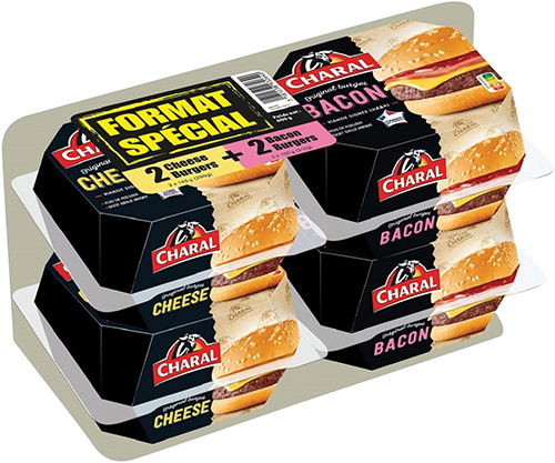2 CHEESE BURGERS 
+ 2 BACON BURGERS