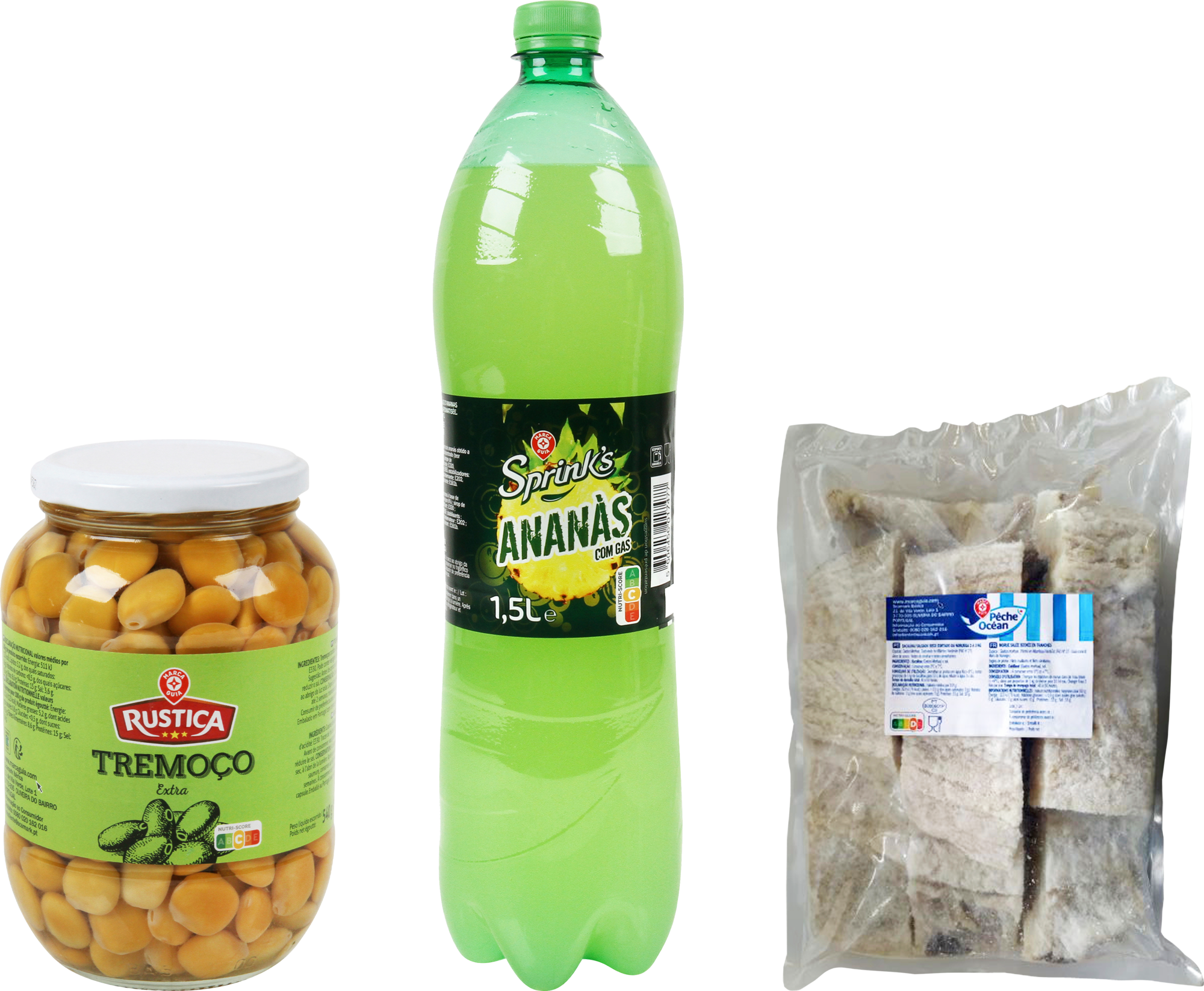 SUR LES PRODUITS PRÉSENTS EN MAGASIN DE LA GAMME "MARCA GUIA" et "O SABOR DAS NOSSAS REGIÕES".