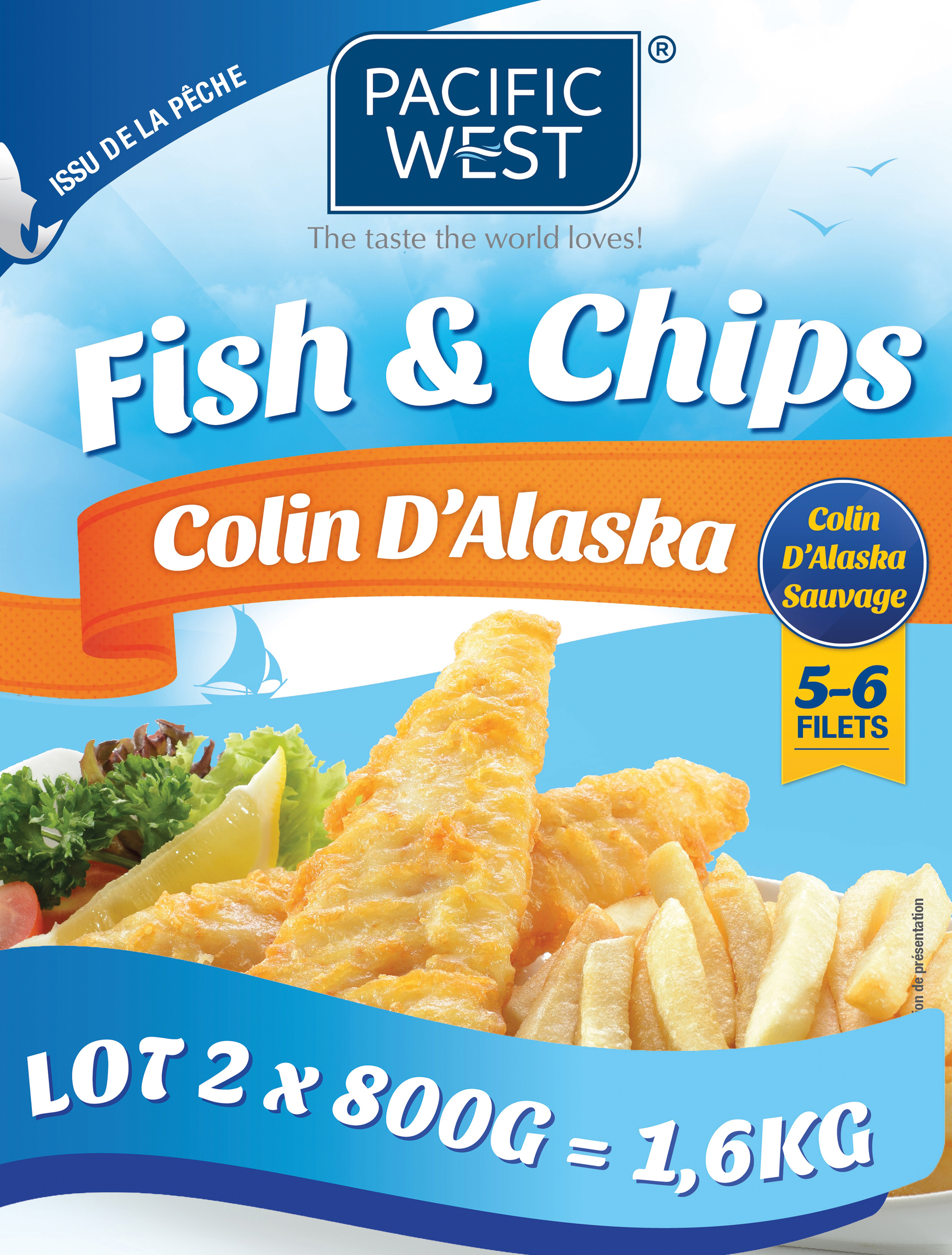 FISH & CHIPS COLIN D’ALASKA SURGELÉS
