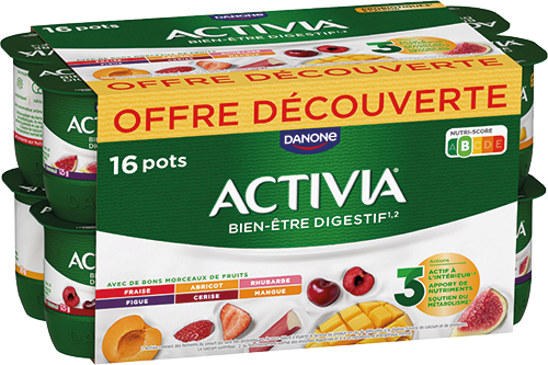 ACTIVIA FRUITS PANACHÉ OFFRE DÉCOUVERTE
