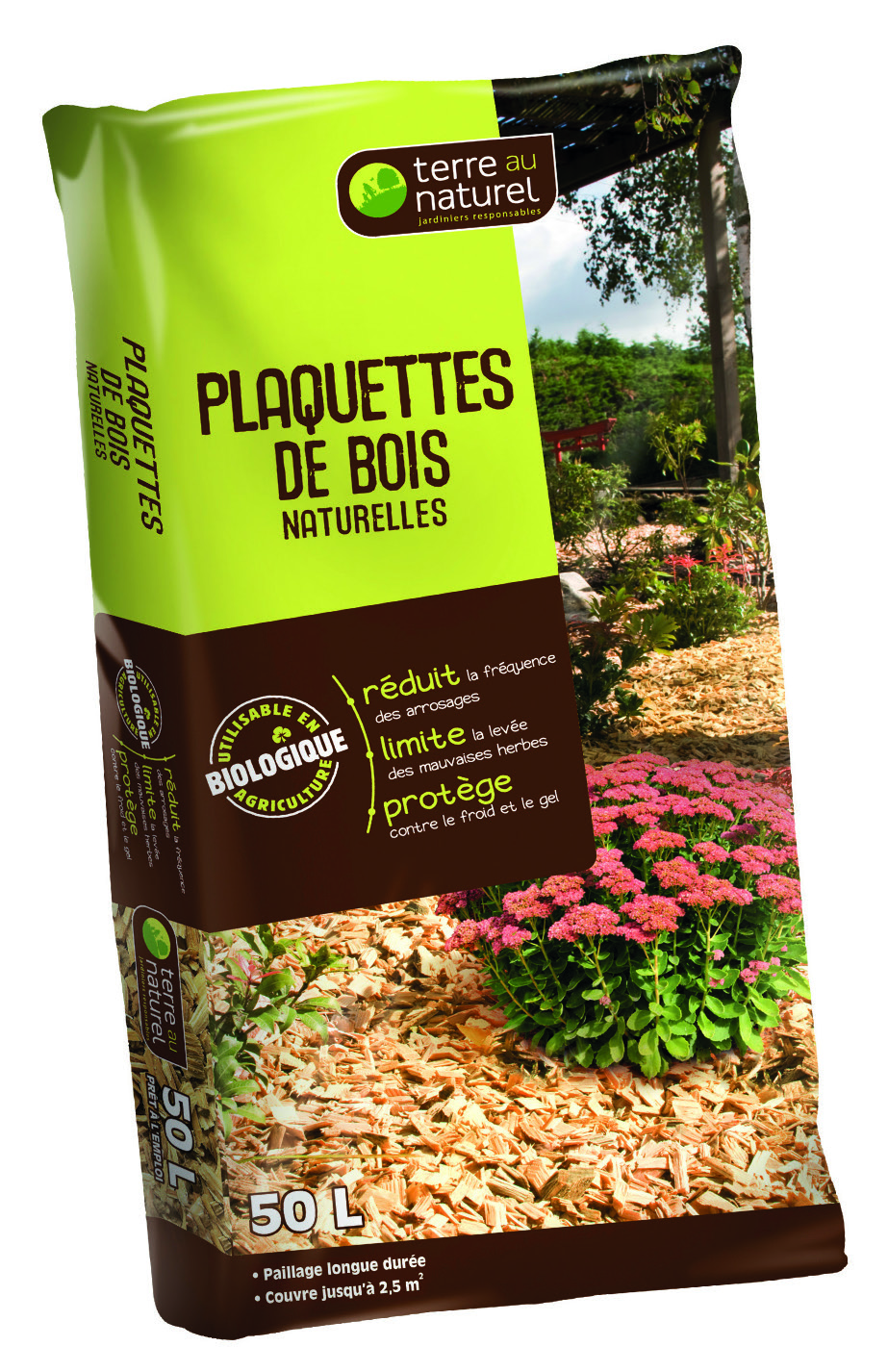 PLAQUETTES DE BOIS NATURELLES OU ROUGES