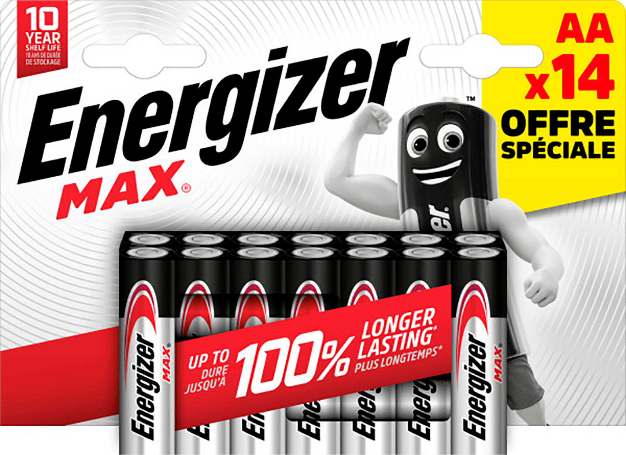  ENERGIZER LOT DE 14 PILES ALCALINES "MAX" 7638900442625