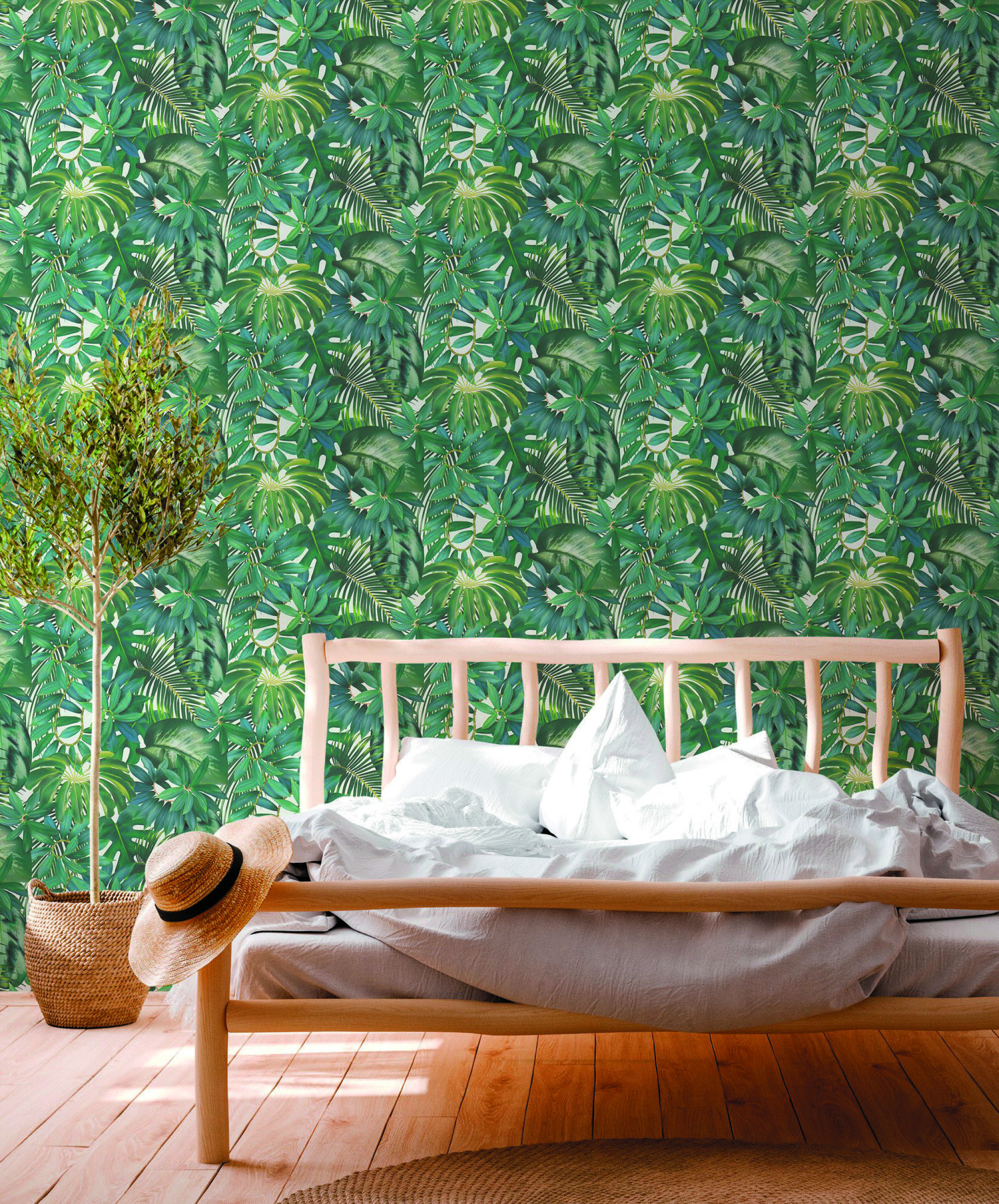 FEUILLAGE EXOTIQUE VERT