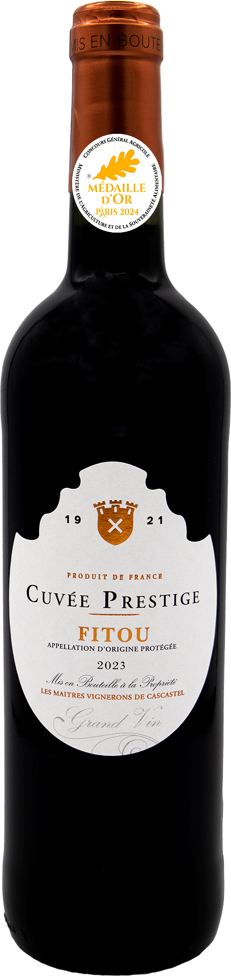 AOP VIN ROUGE FITOU CUVÉE PRESTIGE 2023