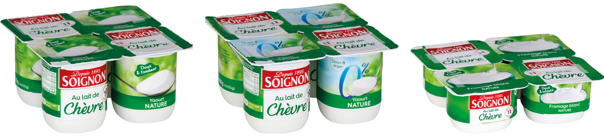 SUR LES PRODUITS PRÉSENTS EN MAGASIN DE LA GAMME "SOIGNON" YAOURT, FROMAGE BLANC, SKYR, CRÈME DESSERT ET BRASSÉ
