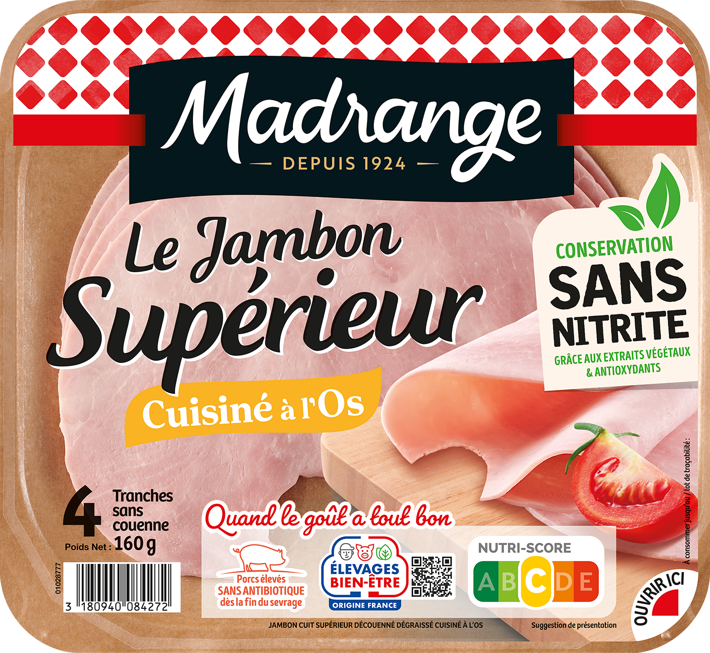 JAMBON SUPÉRIEUR CUISINÉ À L'OS