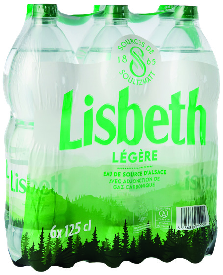 PACK EAU LISBETH PÉTILLANTE OU LÉGÈRE X6
