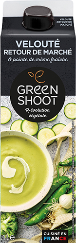 VELOUTÉ RETOUR DE MARCHÉ & POINTE DE CRÈME FRAÎCHE