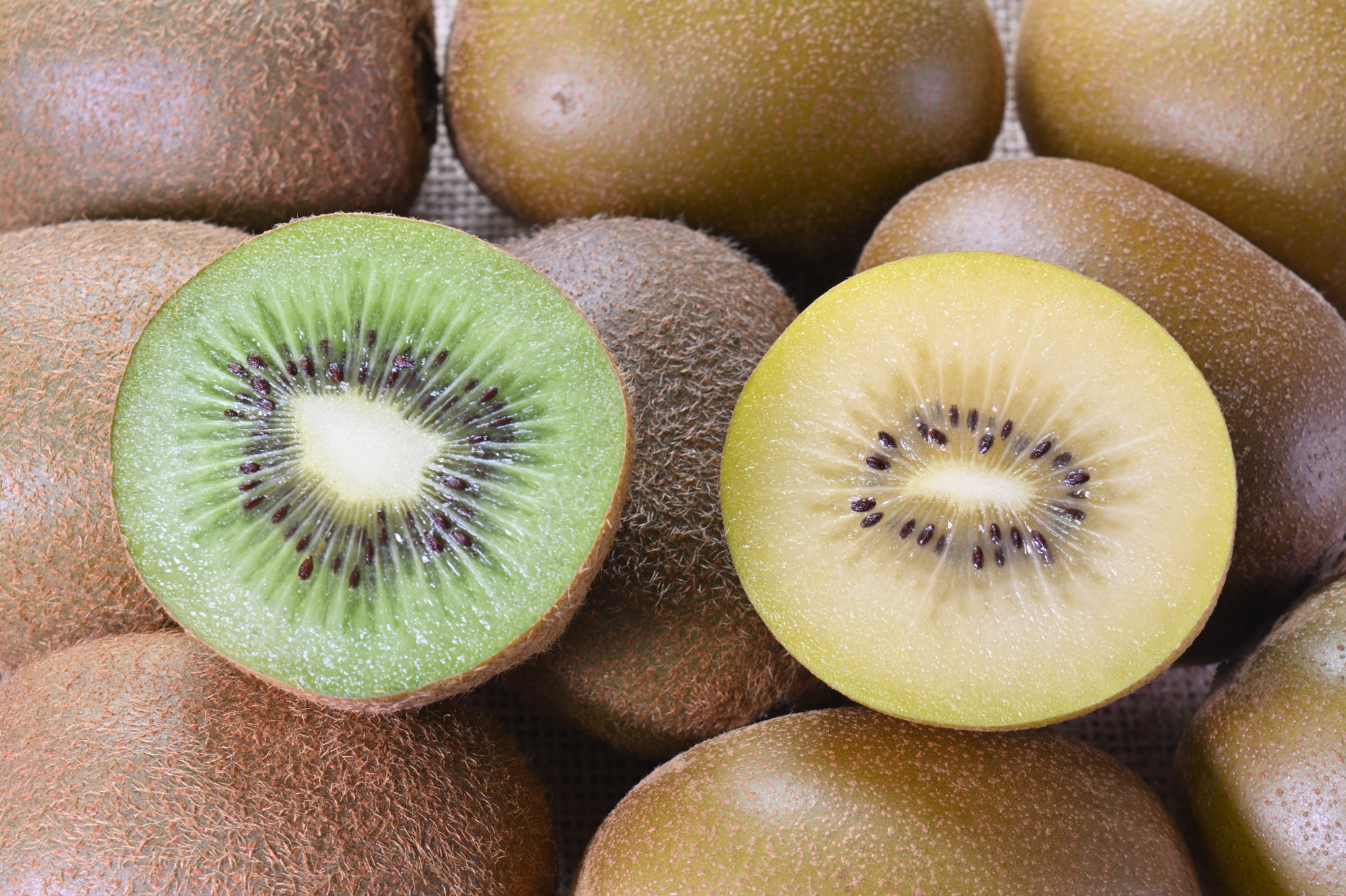 Kiwi jaune ou vert