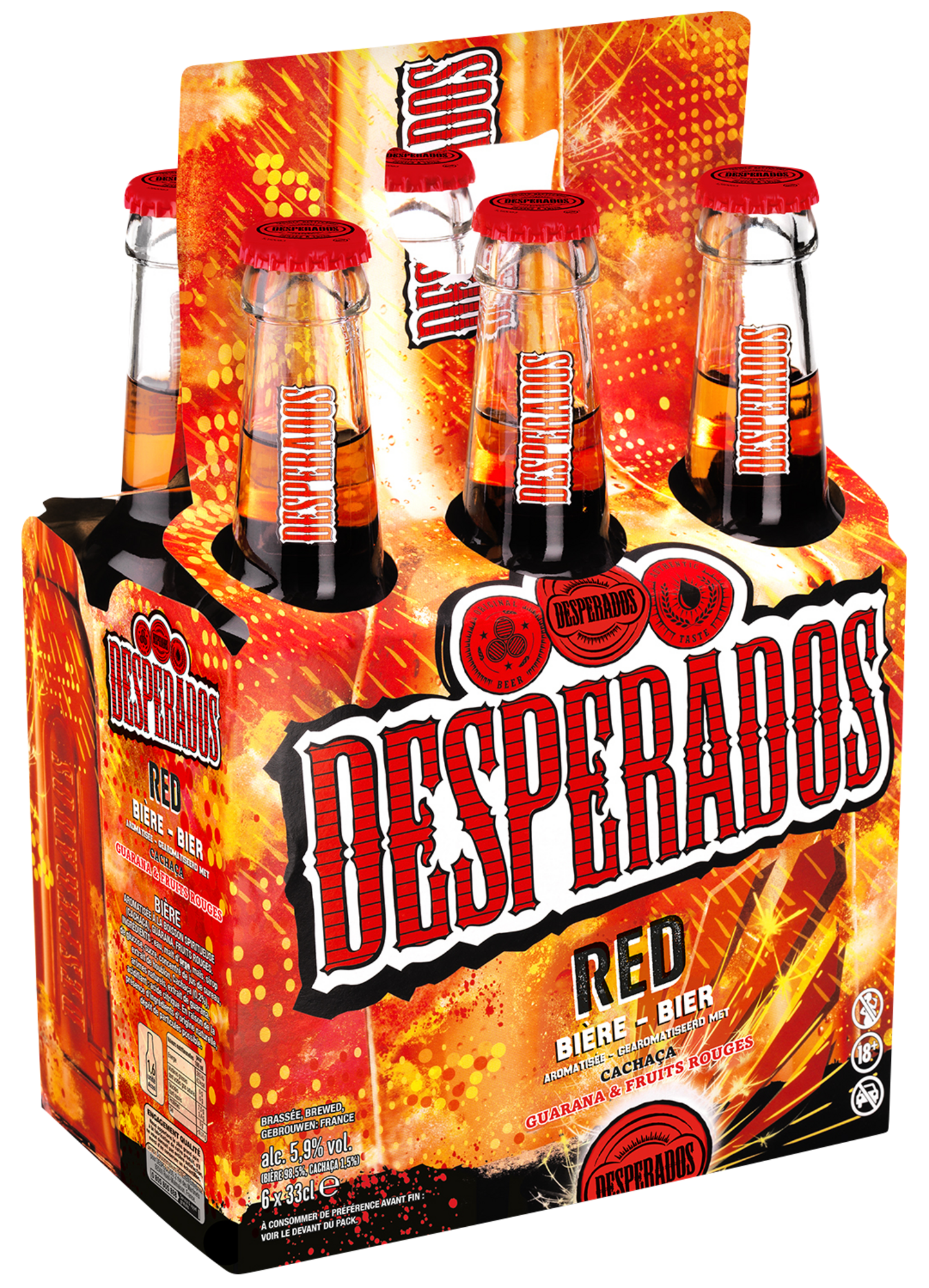 BIÈRE AROMATISÉE À LA CACHAÇA, AUX FRUITS ROUGES ET AU GUARANA