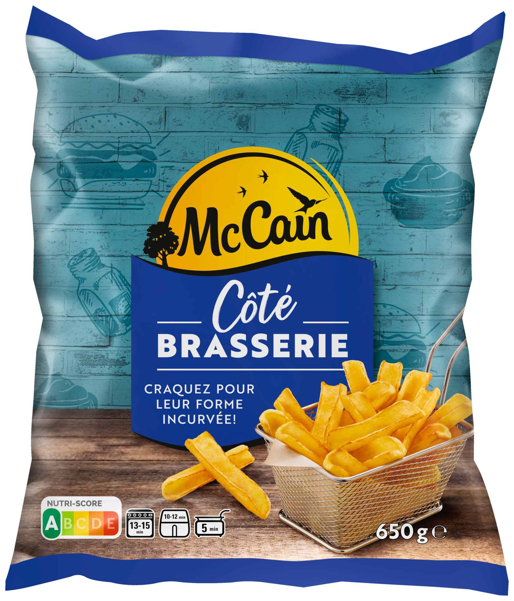 Frites côté brasserie surgelées