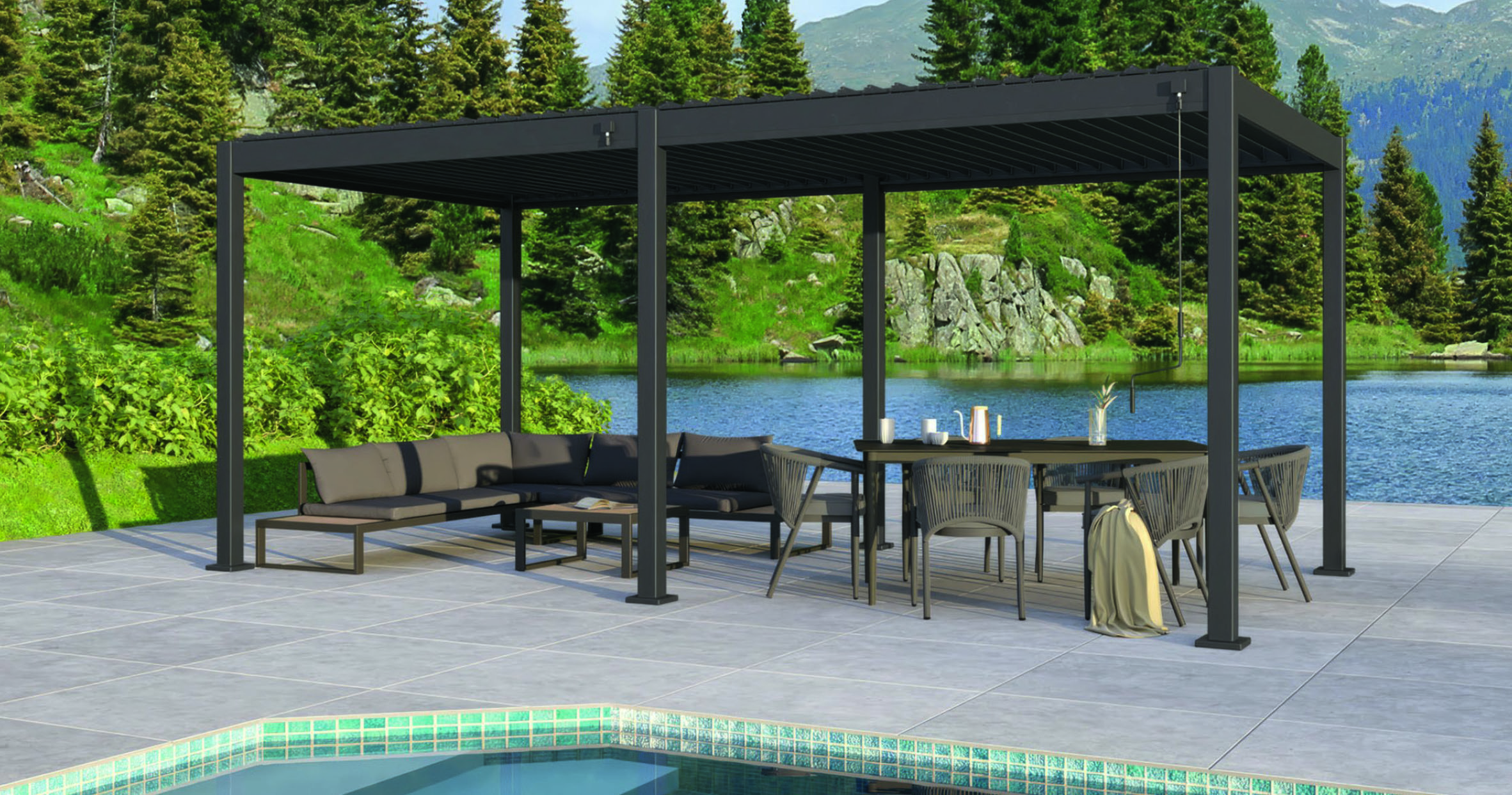 TONNELLE BIOCLIMATIQUE 3 X 6 M