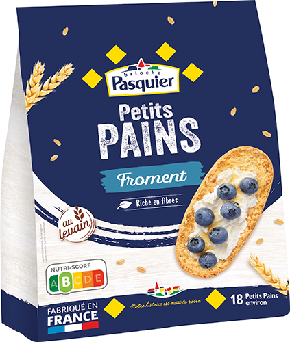PETITS PAINS GRILLÉS 
AU FROMENT OU BLÉ COMPLET