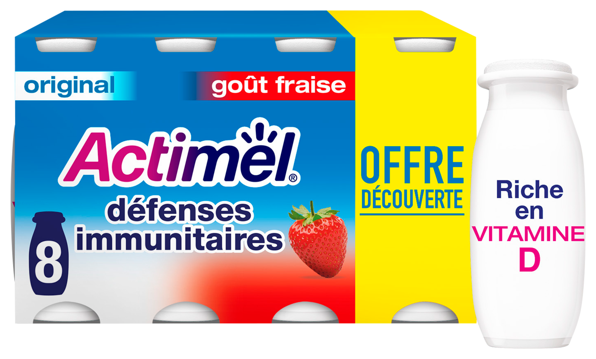 Actimel Original goût Fraise Offre découverte