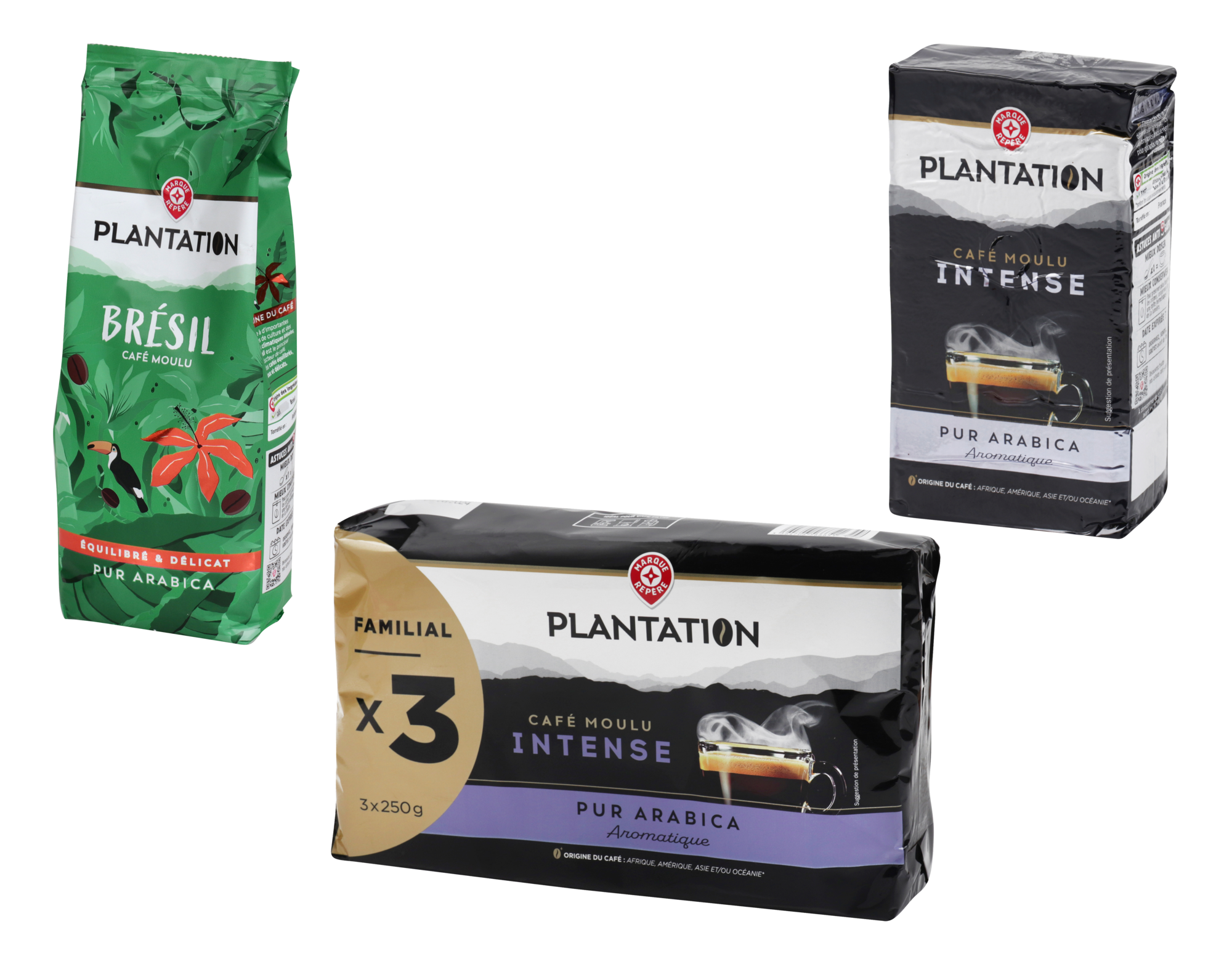 SUR LES PRODUITS PRÉSENTS EN MAGASIN DE LA GAMME CAFÉ MOULU PUR ARABICA PLANTATION