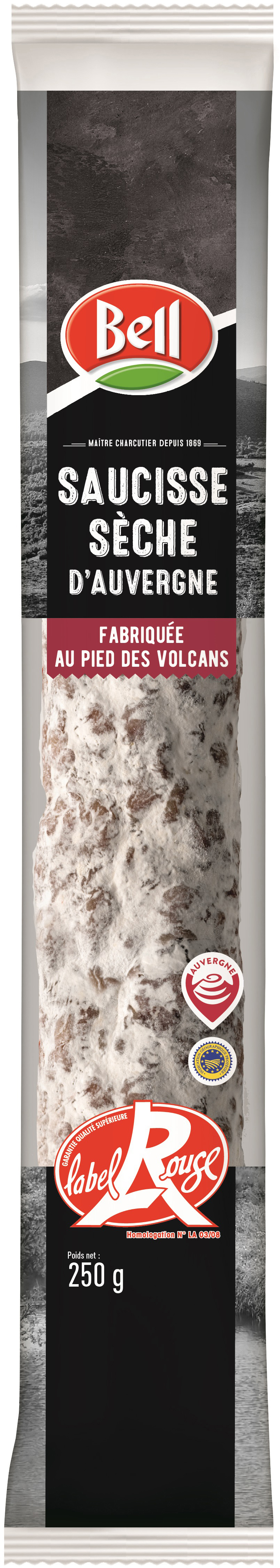 IGP SAUCISSE SÈCHE AUVERGNE LABEL ROUGE