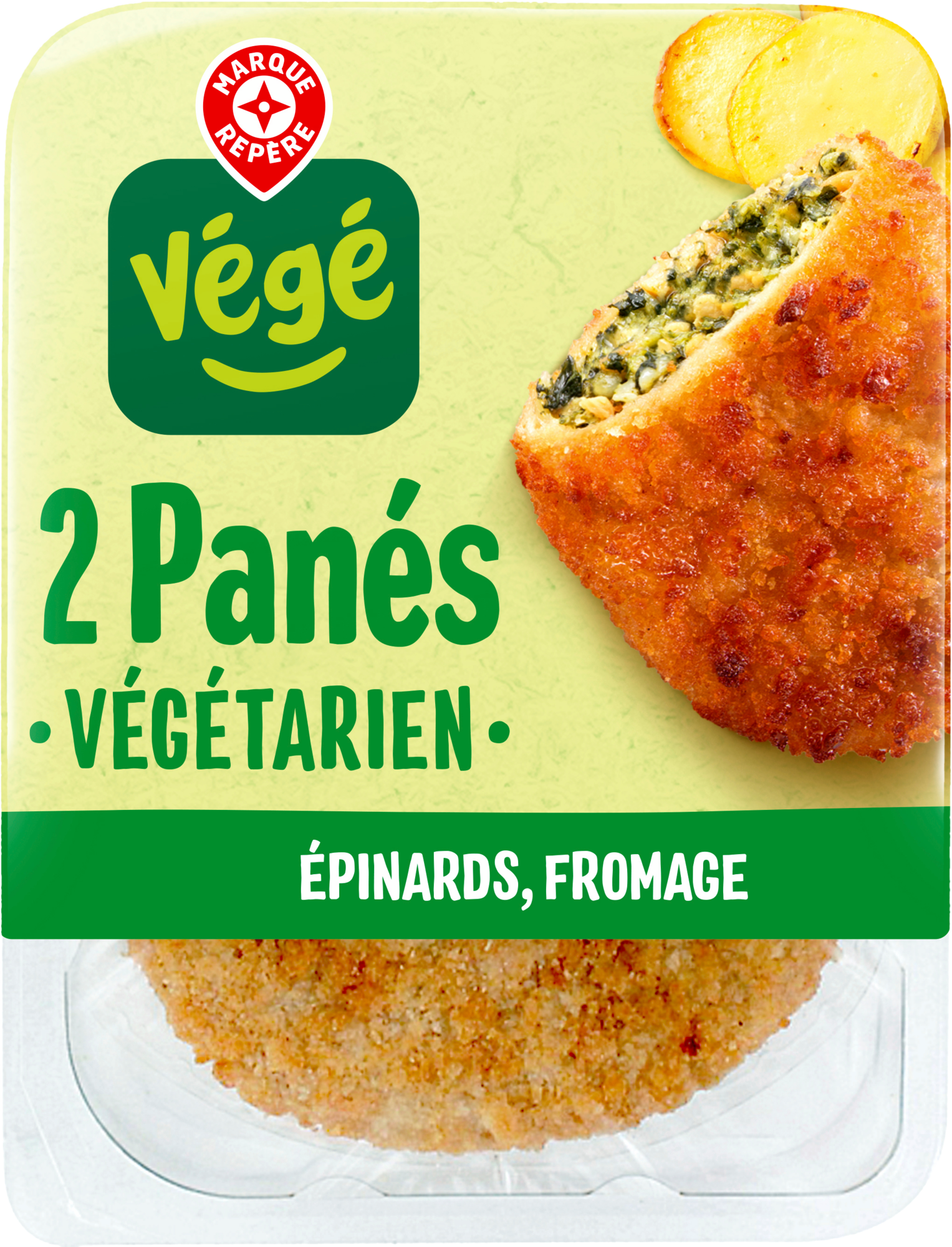 PANÉS ÉPINARDS FROMAGE VÉGÉTARIEN
"Végé"