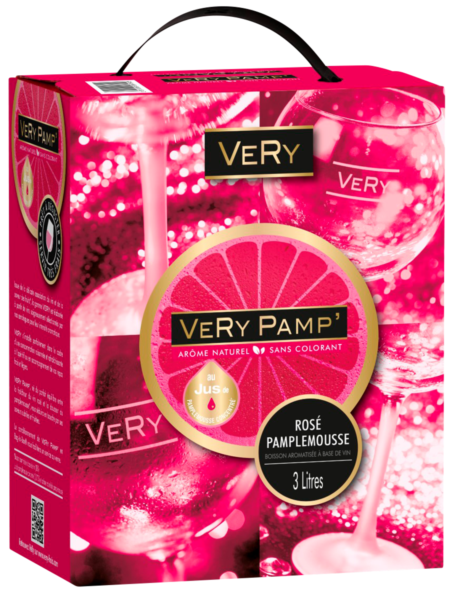 BOISSON À BASE DE VIN ROSÉ AROMATISÉE SAVEUR PAMPLEMOUSSE BIB 3L