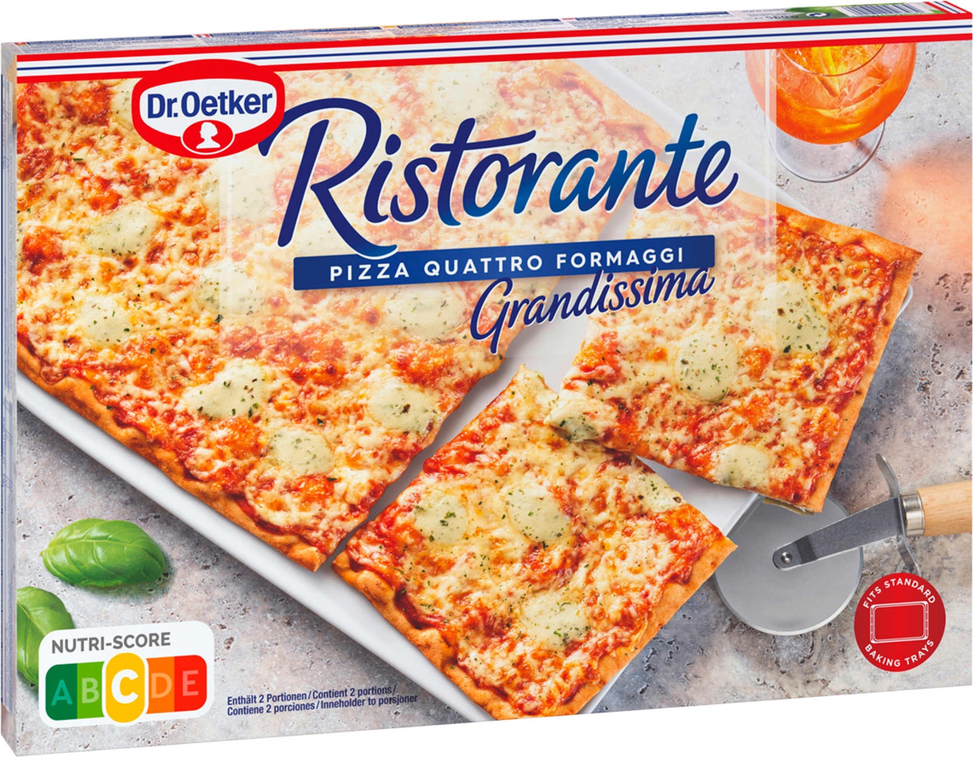 Pizza grandissima  quatre fromages surgelée