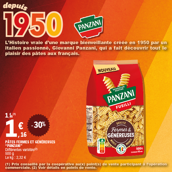 PÂTES FERMES ET GÉNÉREUSES