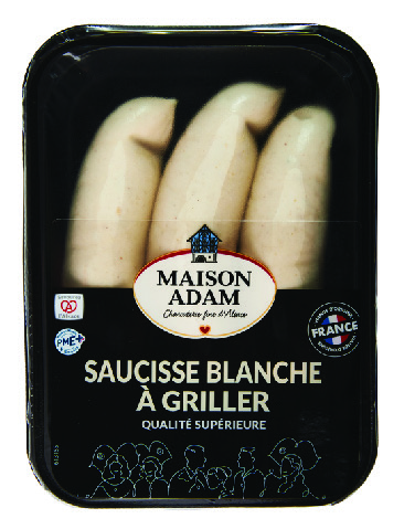 SAUCISSE BLANCHE À GRILLER X3