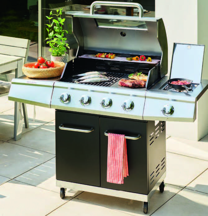 BARBECUE GAZ 4 + 1 BRÛLEURS