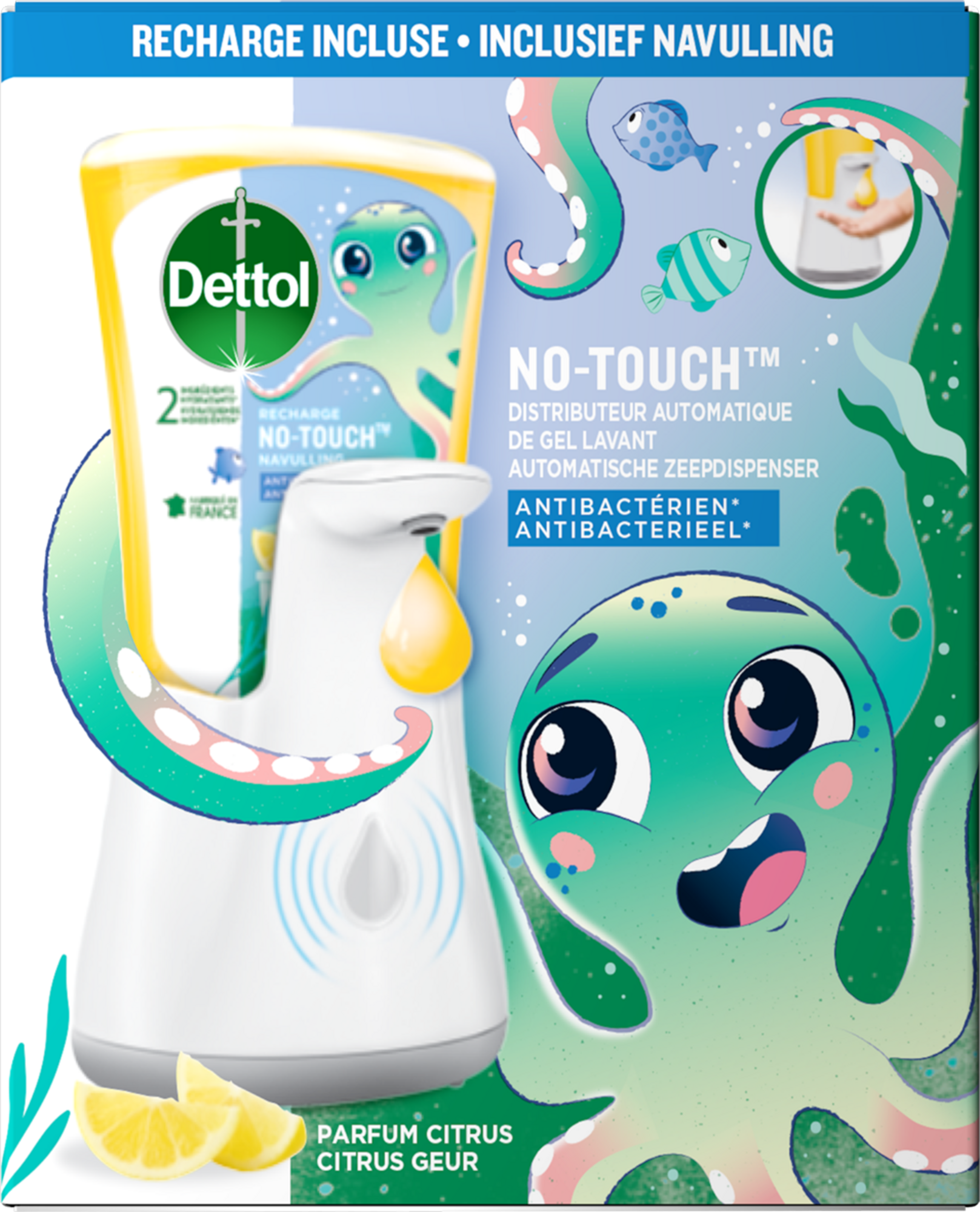 DISTRIBUTEUR AUTOMATIQUE DE GEL LAVANT NO TOUCH 